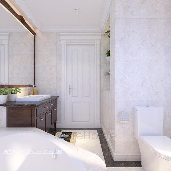 Thiết kế nội thất phòng tắm, nhà vệ sinh chung cư Hei Tower